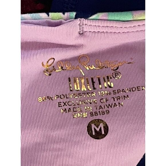 Lilly Pulitzer Luxletic Noelani Weekender Leggings Navy Size M EUC - Picture 6 of 7